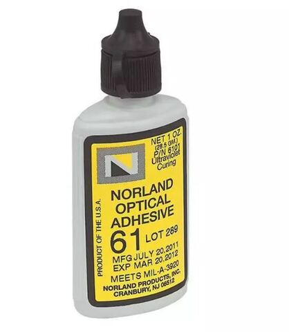 Norland Optical Adhesive 61 (NOA 61) - прозрачный, бесцветный жидкий фотополимер - 28, 5 г