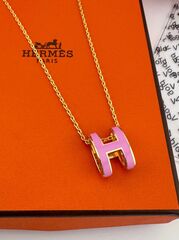 Колье с подвеской HERMES yellow VGOLD