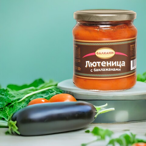 Лютеница с баклажанами МаркоБГ 500 гр