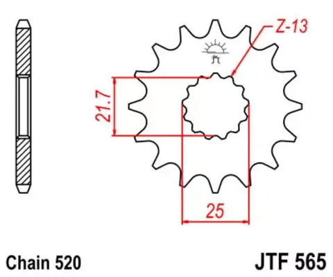 Звезда ведущая JTF565 12