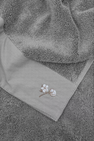 Полотенце из органического хлопка Pure Cotton 80х150 темно-серый