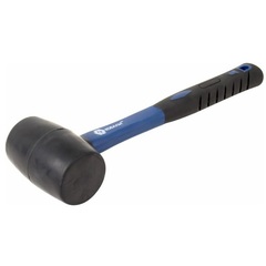 Киянка КОБАЛЬТ 450 г (60 мм), черная резина, фибергласовая рукоятка (241-048)