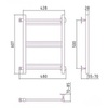 Полотенцесушитель водяной 50х40 см Стилье Версия-Б1 00611-5040