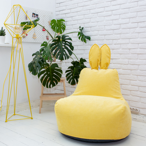 Кролик M микровельвет (жёлтый)