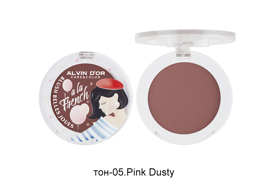 Alvin D`or  ALF-06 A LA FRENCH Румяна для лица Blush belles joues  тон 05 pink dusty