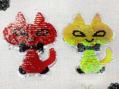 Аппликация пришивная двухсторонняя с пайетками, р. 20х17 см