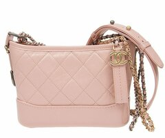 Маленькая сумка-хобо Chanel Gabrielle светло-розовый