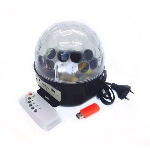 Диско шар Magic Ball Light MP3 с флешкой  и пультом (цветомузыка)