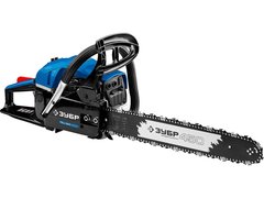 ЗУБР 56 см3, 45 см, бензопила, Профессионал (ПБЦ-560 45ДП)