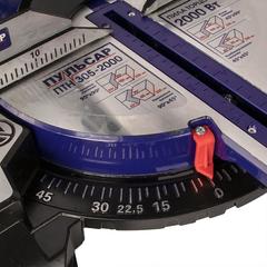 Пила торцовочная ПУЛЬСАР ПТН 305-2000 (2000Вт, 305х30мм, рез 105х335мм, рем. перед, направл., лазер, наклон право/лево, 20 кг)