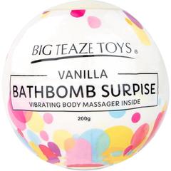 Бомбочка для ванны Bath Bomb Surprise Vanilla + вибропуля - 