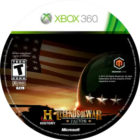 History Legends Of War Patton [Xbox 360]