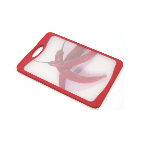 Кухонная доска 20x14см Atlantis Flutto красная fb-rc