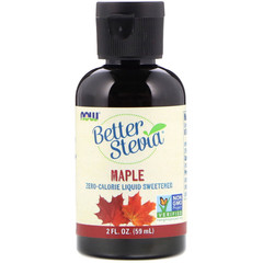 Now Foods, Better Stevia, бескалорийный жидкий подсластитель, кленовый, 2 ж. унц. (59 мл)