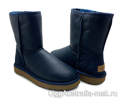 UGG CLASSIC SHORT METALLIC NAVY