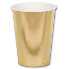 Стакан золотой 210мл 6шт