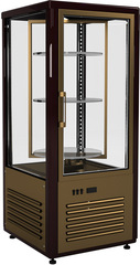 Шкаф кондитерский Полюс Сarboma R120CВР (D4 VM 120-2 (коричневый-золотой))
