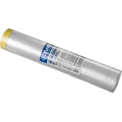 Пленка защитная ЗУБР 10мкм с малярной лентой (14х20)м 12250-140-20