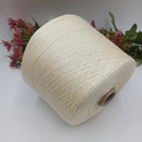 Flamme Selin лен с шелком в фактуре фламе 02 Экрю