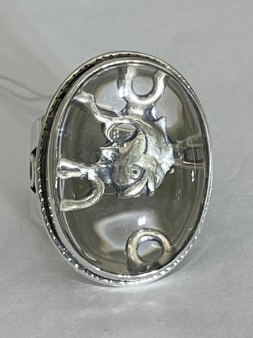 Дельфин (кольцо из серебра)