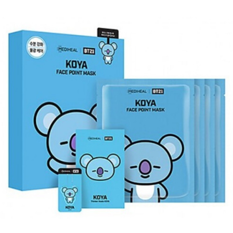 Тканевая маска-стикеры Mediheal BT21 Koya Face Point Mask, упаковка 4 шт