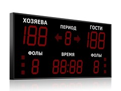 Табло для баскетбола Импульс 724-D24x6-D18x7-S6-A2