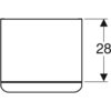 Шкафчик Geberit Smyle Square с одной дверцей: B=36см, H=60см, T=32.6см, Белый / Высокоглянцевое покрытие