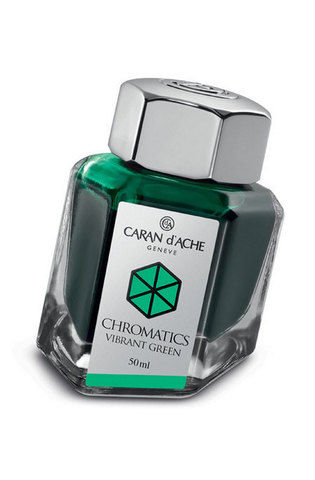 Флакон с чернилами Caran d’Ache Chromatics, 50 ml, Vibrant Green (8011.210)