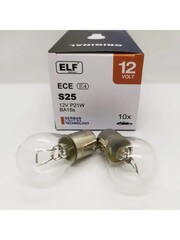 Лампы ELF P21W 21W 12V BA15s (1 уп. 10 шт.)