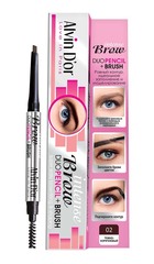 Alvin D`or P-9 Карандаш д/бровей механический с щеточкой (тон 02 Dark Brown)