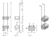 Decor Walther 0705060 Decor Walther DW HGK2 Корзина универсальная 15x12x70см для душа, подвесная, цвет: черный матовый