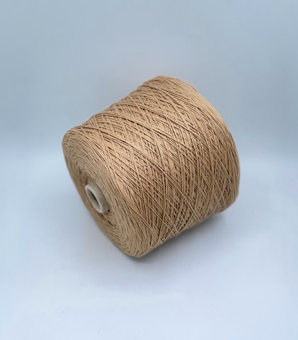 Бобинная пряжа (пр.Италия), art.Cotone, 350м/100 гр. 100%Хлопок, цвет-Рожь , арт.34861