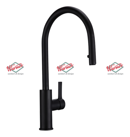 Смеситель для раковины Warmer Black line