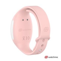 Голубой вибратор для пар с нежно-розовым пультом-часами Weatwatch Dual Pleasure Vibe - 