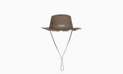 Jacquemus Le Bob Artichaut Large Brim Bucket Hat "Brown"
