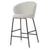 Полубарный стул Comfy, 67 см, молочная рогожка