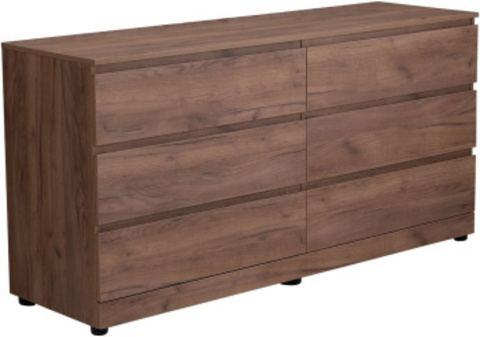 Aquanet Комод Сканди 1600х480х780 6ящ. цв. дуб крафт (302548)