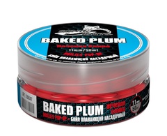 Бойлы насадочные плавающие Sonik Baits BAKED PLUM Fluo Pop-ups 11мм 50мл (Печеная слива)