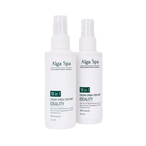 Крем-спрей для Идеальных волос на основе живой суспензии микроводоросли Chlorella | Alga Spa
