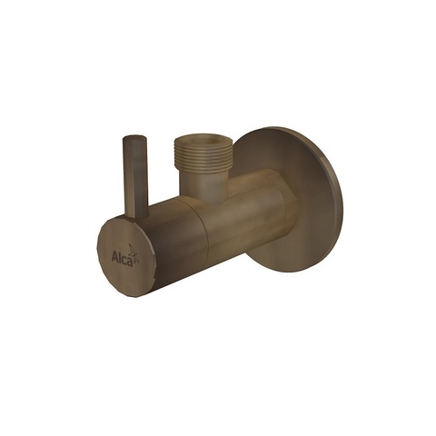 Alcaplast ARV003-ANTIC Угловой вентиль с фильтром 1/2" 1/2", бронза-antic