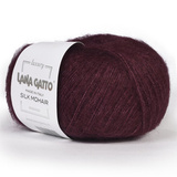Пряжа Lana Gatto Silk Mohair 7261 бордо