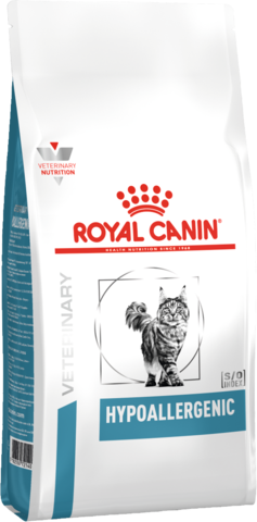 Royal Canin Hypoallergenic DR25 для кошек при пищевой аллергии и пищевой непереносимости 2.5 кг