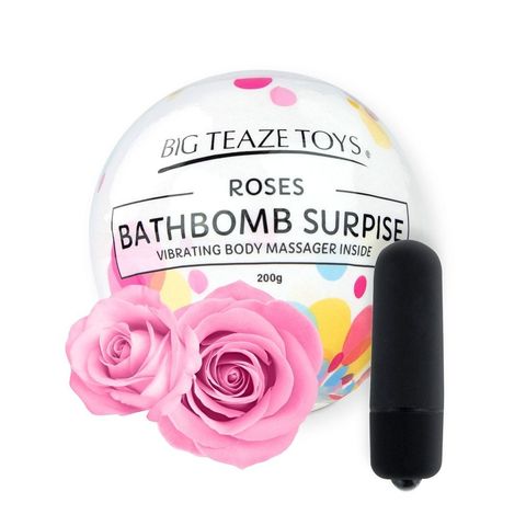 Бомбочка для ванны Bath Bomb Surprise Rose + вибропуля - Big Teaze Toys 27419
