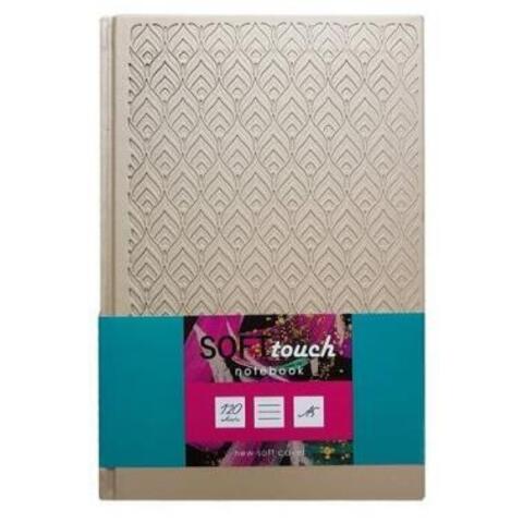 Бизнес-блокнот А5 120 л. (BG) тв. индивид.блок: клетка Soft-touch 