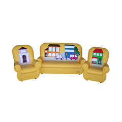 Комплект мягкой игровой мебели «Сказка люкс» Город