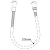 Ideal Standard BF175AA METALFLEX металлический шланг для душа 1750 мм