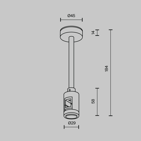 Комплектующие для трековой системы Maytoni Accessories for tracks flarity TRA156C-SL1-BS