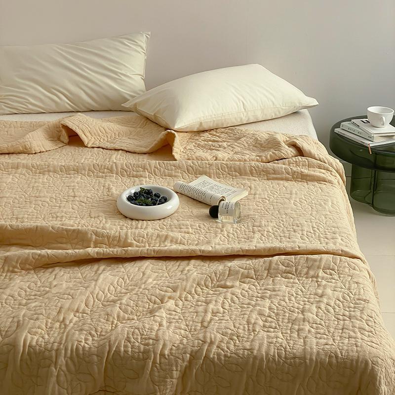 Плед Zephyr home Муслин 200х230 Желтый веточки