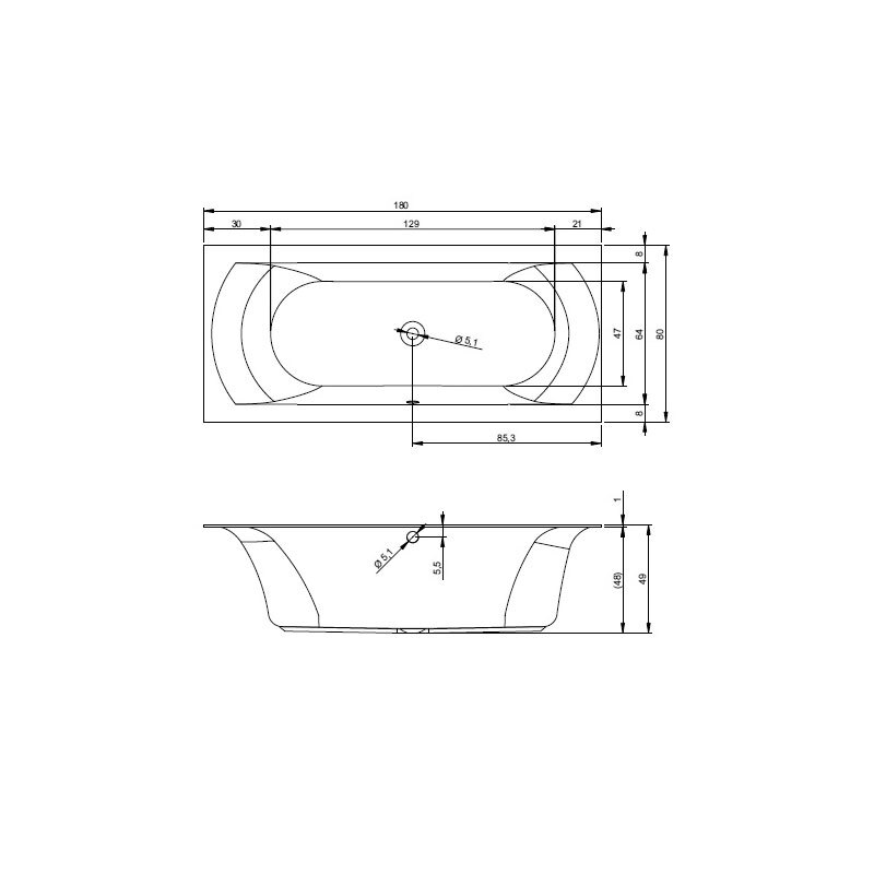 ванна Riho Linares