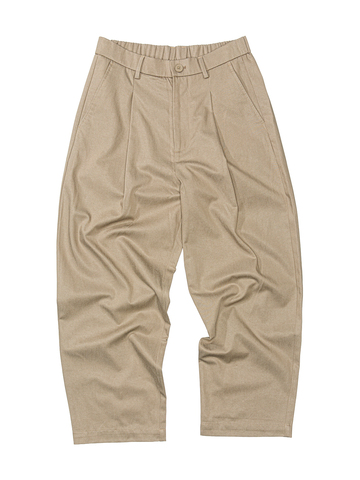 Брюки с защипами из лиоцелла и хлопка 